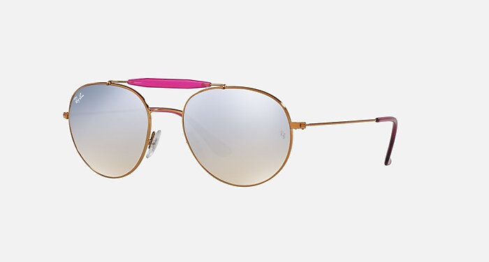 RB3540 Sunglasses in Bronze-Copper and Silver Gradient Flash (53