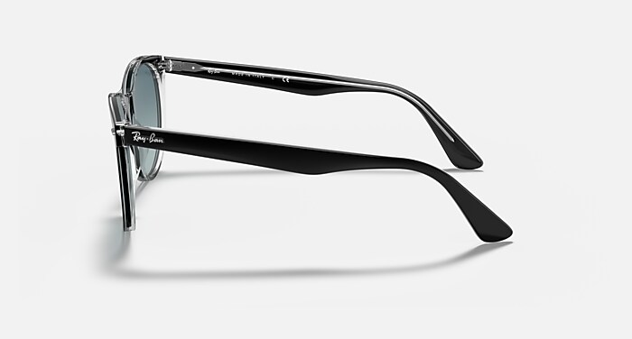 WAYFARER II CLASSIC Sunglasses in Black On Transparent and Blue