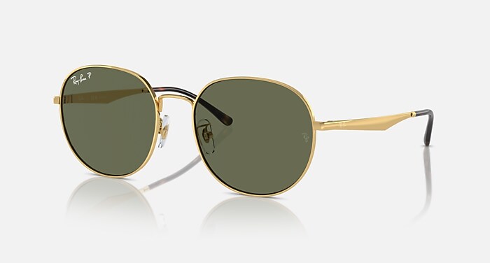 RB3727D Sunglasses in Arista Gold and Dark Green Polarized  display picture 1
