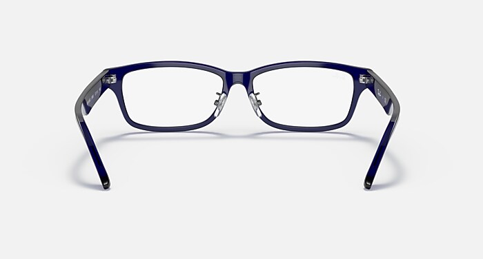 RB5408 OPTICS メガネ 透明ダークブルー と クリア (57-15) - RB5408D