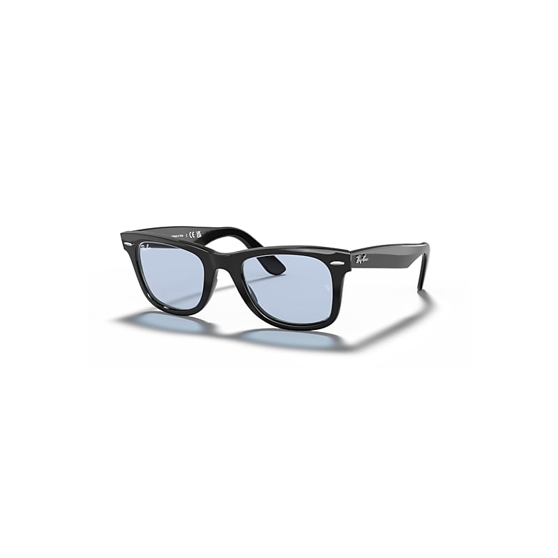 Ray - Ban Unisex Blue Ray - Ban Rb2140f Wayfarer 901/64 Sunglasses Acetate Black Squared Normal - Image 4