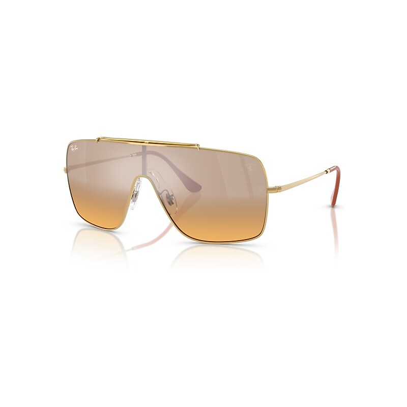 Ray-Ban Sunglasses   Scuderia Ferrari Collection - Arista Gold Frame Orange Lenses 01-35, RB3697M