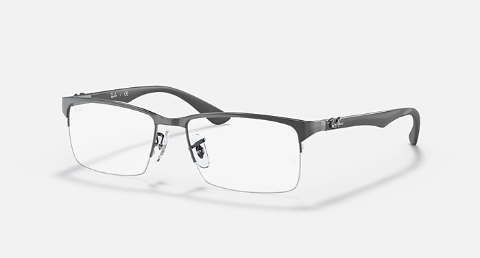RB8411 Eyeglasses with Gunmetal and Clear (56-17) - RB8411 | Ray