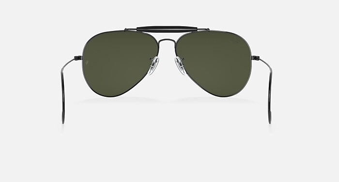 OUTDOORSMAN Sunglasses in Black and G-15 Green (58-14) - RB3030