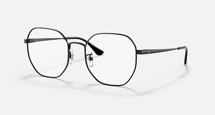 RB6482 OPTICS Polarized Eyeglasses with Black and Clear (55-20