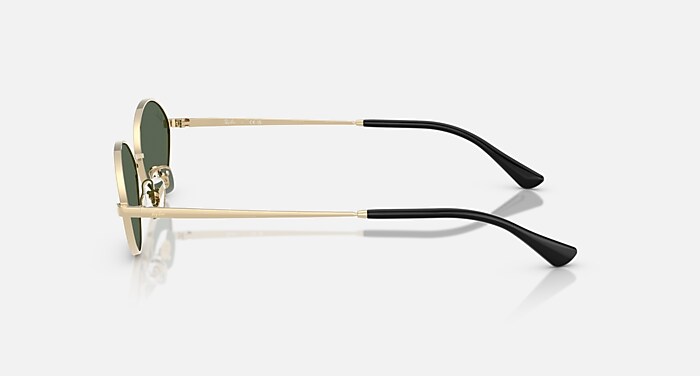 小物 RayBan KAI BIO-BASED Sunglasses in Pale Gold and Dark Green (59-15