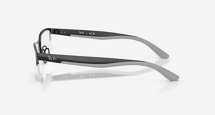 RB7551 OPTICS Eyeglasses with Black and Clear (56-19) - RB7551