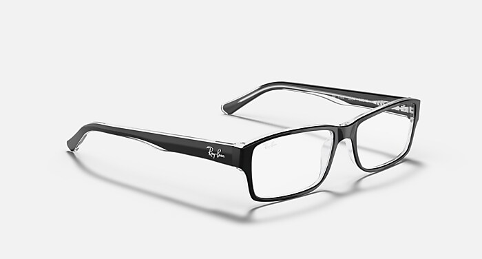 RB5169 OPTICS Eyeglasses with Black On Transparent Frame - RB5169