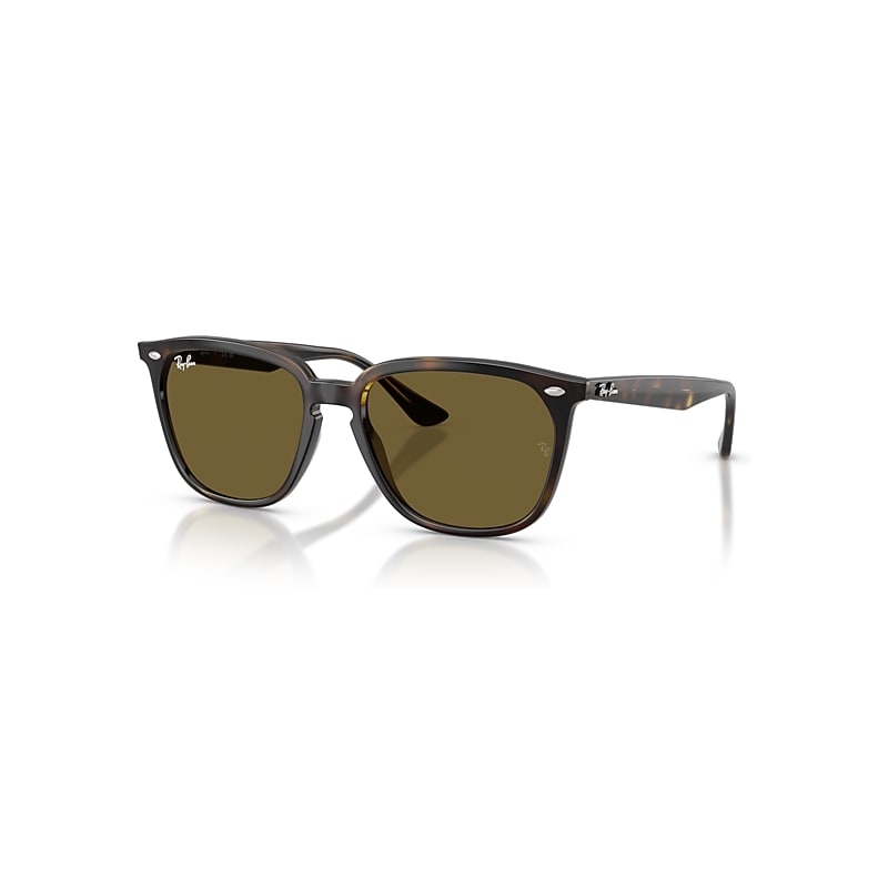 Ray-Ban Rb4362 Sunglasses Tortoise Frame Brown Lenses 55-18
