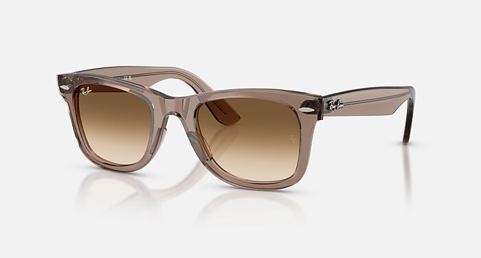NEW WAYFARER CLASSIC Polarized Sunglasses in Transparent Brown and