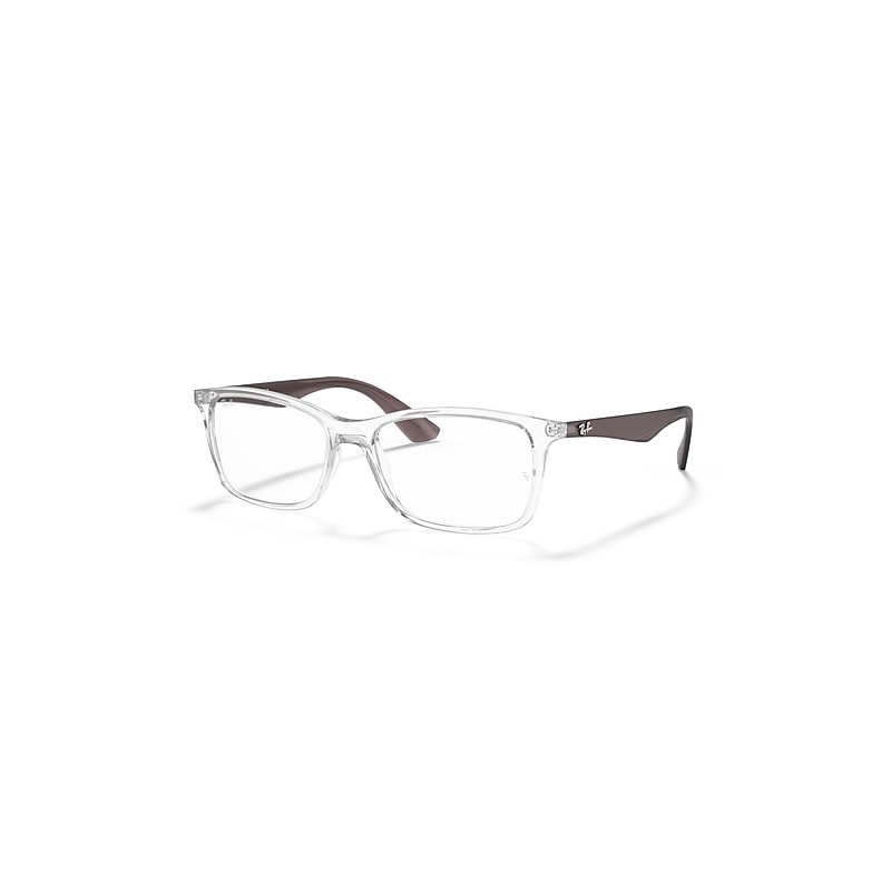 Ray-Ban Eyeglasses   Optics - Transparent Grey Frame Clear Lenses Polarized 56-17, RB7047
