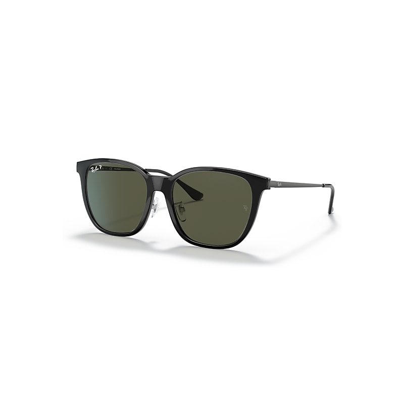 Ray-Ban Unisex Sunglass RB4333D - Frame color: Black, Lens color: G-15 Green Polarised - Image 4