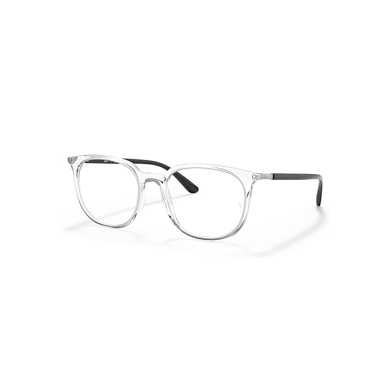 Ray-Ban Eyeglasses   Optics - Black Frame Clear Lenses 51-19, RB7190