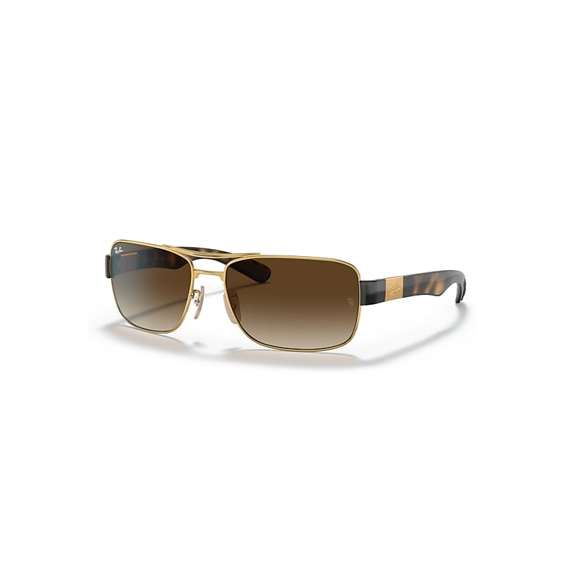 Ray-Ban RB3522, Arista Gold Sunglasses Brown Gradient lenses, Mojo Glasses - Image 4
