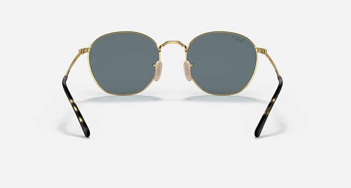 ROB Sunglasses in Arista Gold and Dark Blue Polarized - RB3772