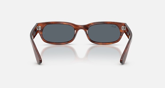 RB2236 Sunglasses in Striped Havana and Blue (54-20) - RB2236