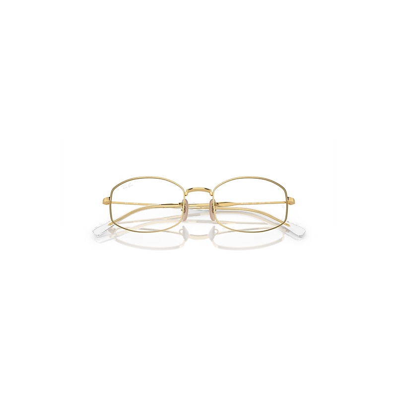 Ray-Ban Rb6510 Optics Optical Arista Gold Frame Clear Lenses Polarized 50-20