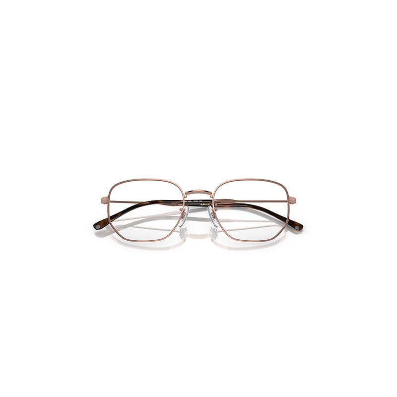 RB6496 OPTICS Eyeglasses with Rose Gold and Clear (53-20) - RB6496