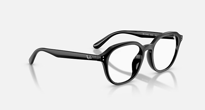 Ray-Ban メガネ ブラック RB7259D OPTICS Eyeglasses with Black and Clear (52-19) - RB7259D