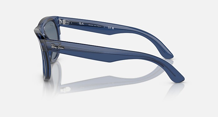 WAYFARER REVERSE Sunglasses in Transparent Navy Blue and Dark Blue
