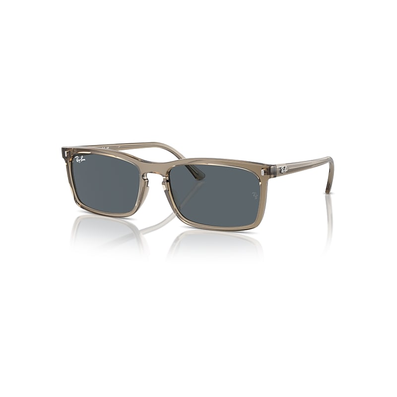 Ray-Ban Sunglasses Unisex Rb4435 - Transparent Brown Frame Blue Lenses 56-18