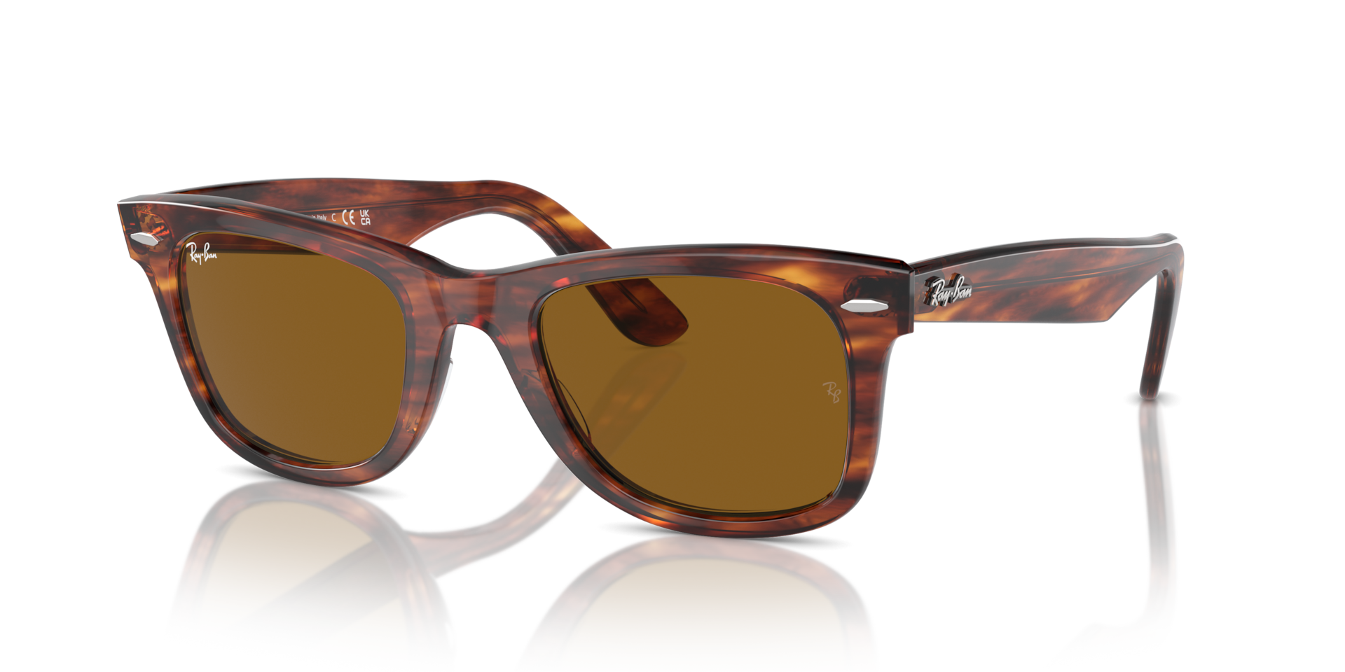 ORIGINAL WAYFARER CLASSIC Sunglasses in Striped Havana and B-15