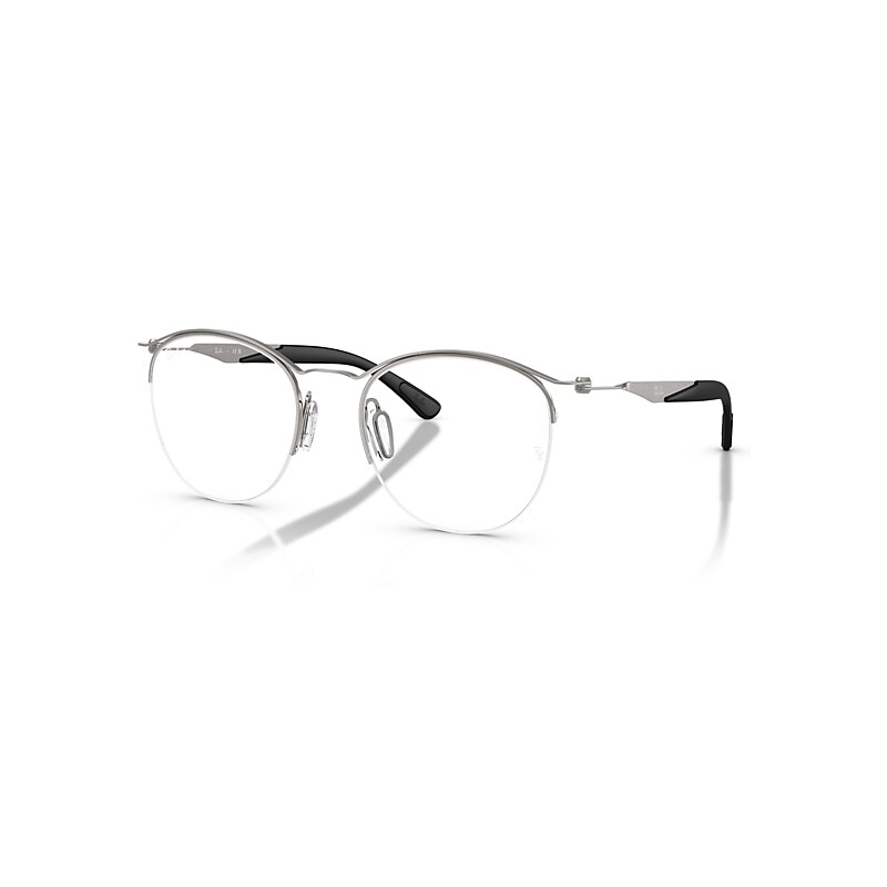 Ray-Ban Eyeglasses Unisex Rb7553 Optics - Gunmetal Frame Clear Lenses Polarized 50-20