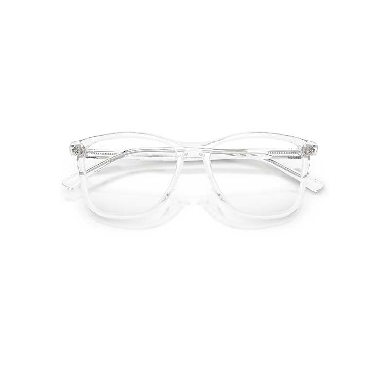 Ray-Ban Rb5455 Optics Optical Transparent Frame Transparent Lenses Polarized 52-17