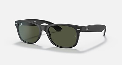 Ray-Ban レイバン NEW WAYFARER RB2132-F 55□18 NEW WAYFARER COLOR MIX Sunglasses in Black and G-15 Green (55-18