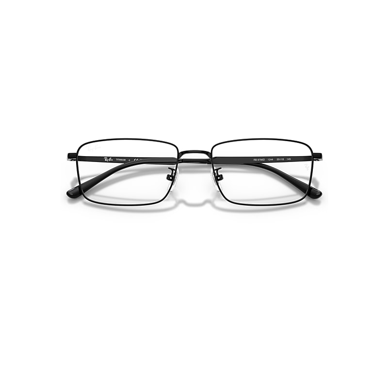 Ray-Ban Rb8786d Titanium Optics Optical Black Frame Transparent Lenses Polarized 55-18
