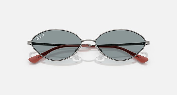KAI BIO-BASED Polarized Sunglasses in Gunmetal and Azure  display picture 1