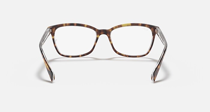 RB5362 OPTICS Eyeglasses with Havana On Transparent Frame 