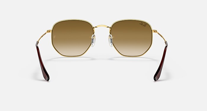 Ray-Ban ブラウンレンズ ゴールドフレーム サングラス レイバン公式ストア】 Ray-Ban® HEXAGONAL サングラス | アリスタ