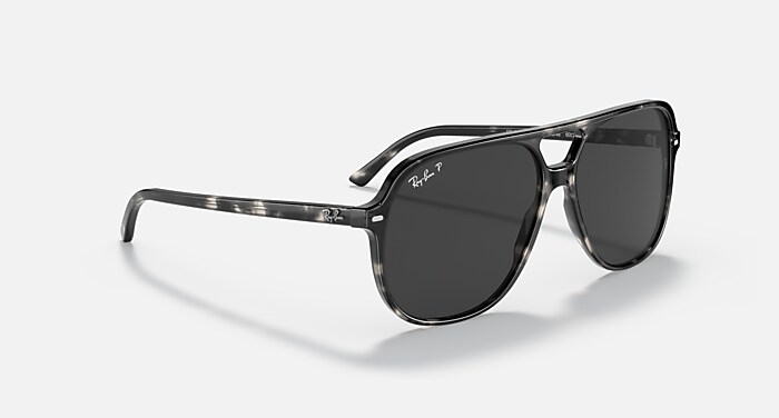 BILL Sunglasses in Grey Havana and Dark Grey Polarized - RB2198