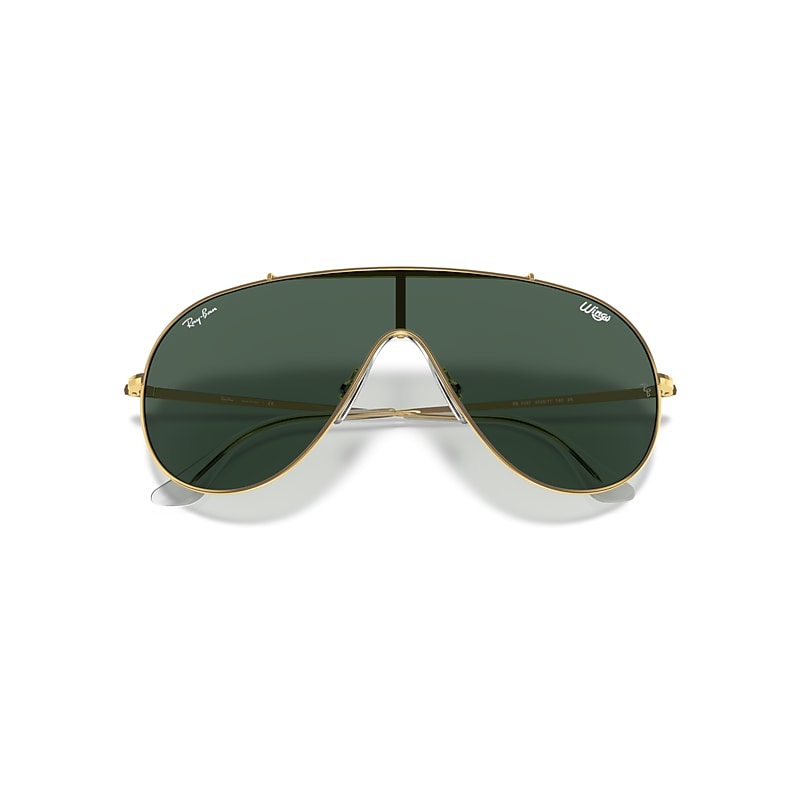 WINGS Sunglasses in Arista Gold and Dark Green - RB3597 | Ray-Ban® US