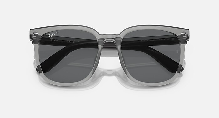 RB4401D Sunglasses in Transparent Grey and Dark Grey Polarized 