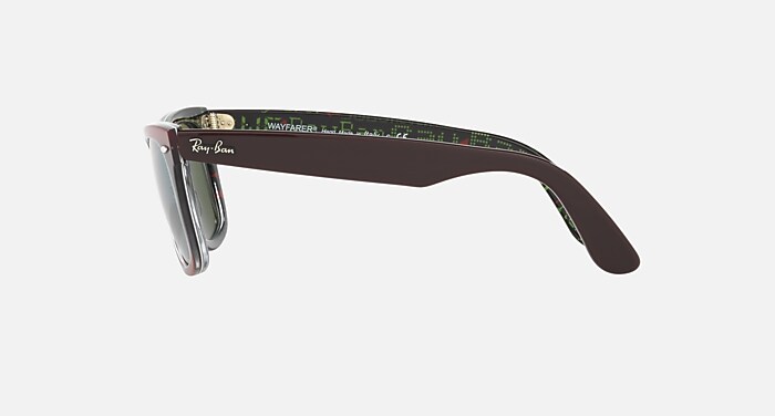 ORIGINAL WAYFARER PIXEL Sunglasses in Red and Light Green Mirror