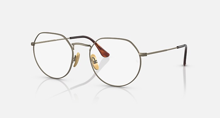 JACK TITANIUM OPTICS Eyeglasses with Gold and Clear (51-20