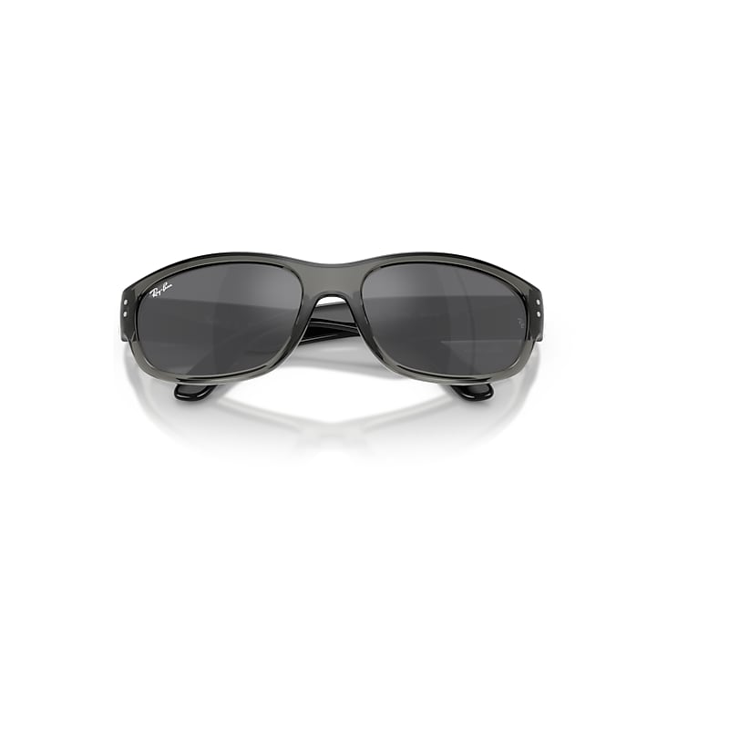 Ray-Ban Balorama Kids Bio-based Sunglasses Black Frame Silver Lenses 55-16