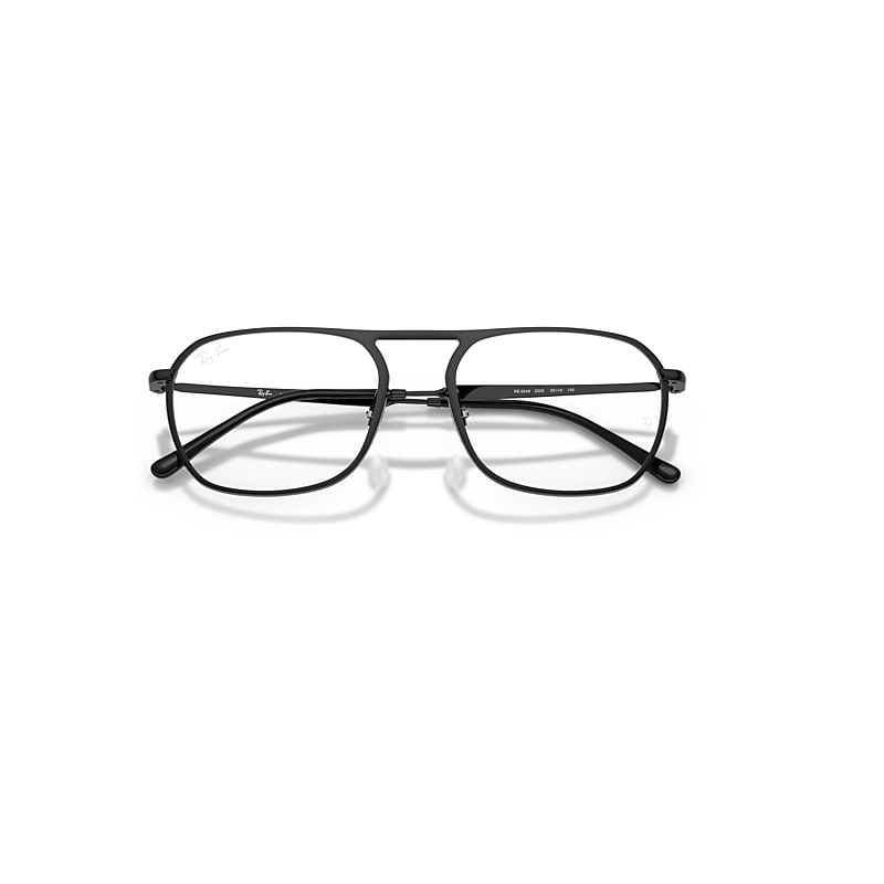 Ray-Ban Rb6548 Optics Optical Black Frame Clear Lenses Polarized 53-19