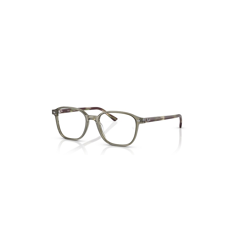 Ray-Ban Eyeglasses Unisex Leonard Optics - Grey & Brown Havana Frame Clear Lenses Polarized 51-17