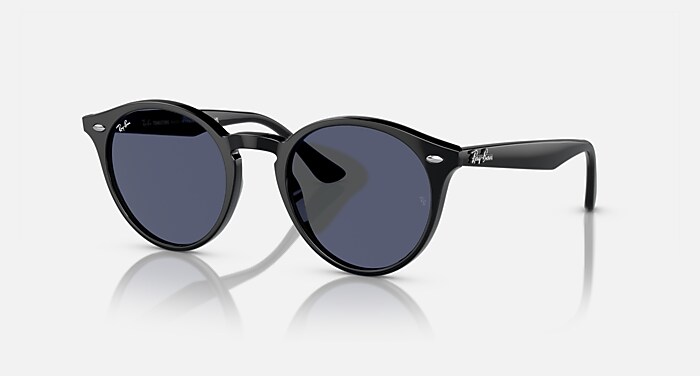 RB2180 TRANSITIONS® Sunglasses in Black and Clear/Blue (51-21