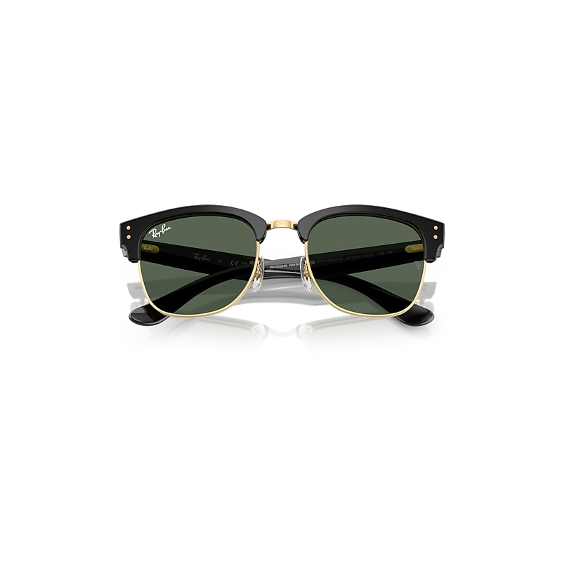 CLUBMASTER REVERSE Sunglasses in Black On Arista and Dark Green