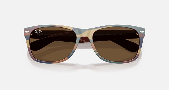 NEW WAYFARER CLASSIC Sunglasses in Brown & Blue Camuflage and Dark