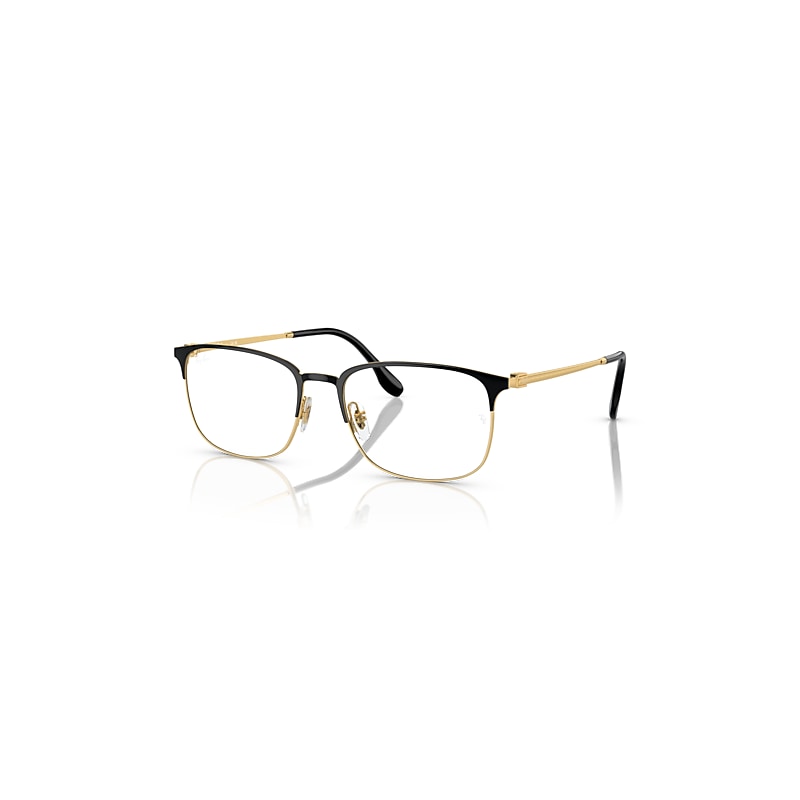 Ray-Ban Eyeglasses  Rb6494 Optics - Gold Frame Clear Lenses Polarized 54-18, RX6494