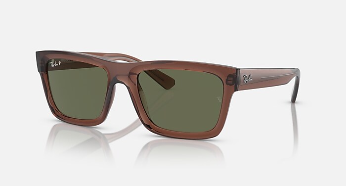 WARREN BIO-BASED Polarized Sunglasses in Transparent Brown and
