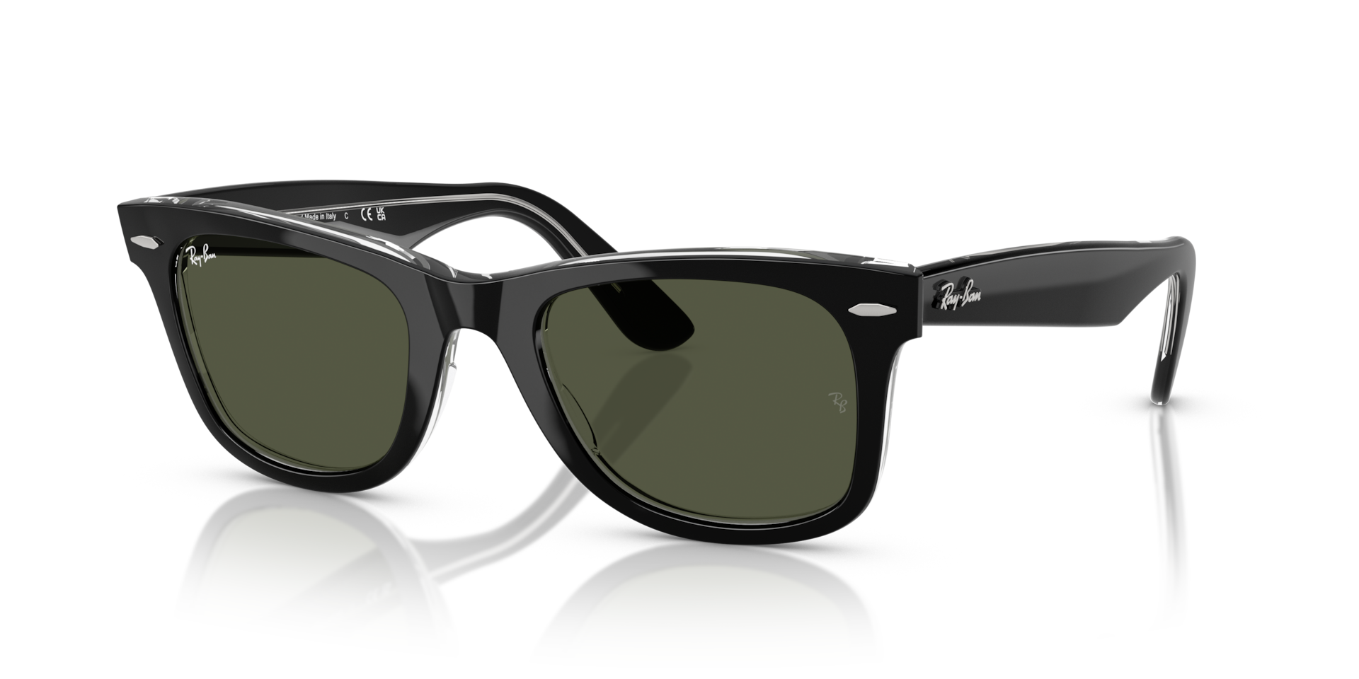 ORIGINAL WAYFARER CLASSIC Sunglasses in Black On Transparent and