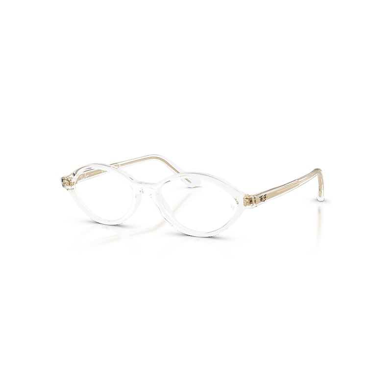 Ray-Ban Eyeglasses Unisex Romy Optics Bio-based - Clear Frame Transparent Lenses Polarized 52-16