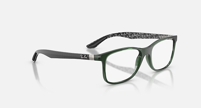 Rb8903 Optics Eyeglasses in Transparent Green Frame and Clear