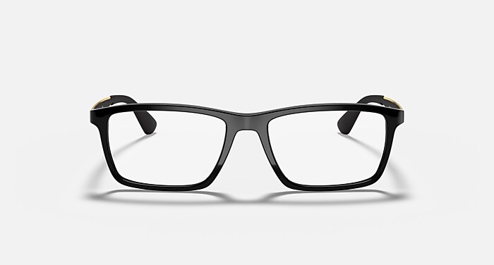 Rb7056 Optics Polarized Eyeglasses in Black Frame and Clear Lenses